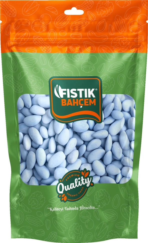 Fıstık Bahçem Badem Şekeri Mavi 500 Gr