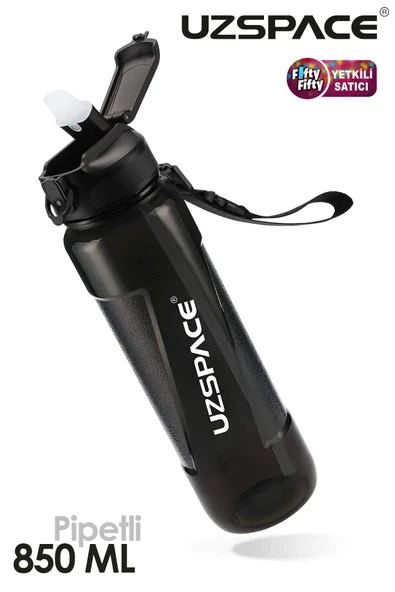 Uzspace FiftyFifty PİPETLİ 850ml Tritan Su Matarası - 2