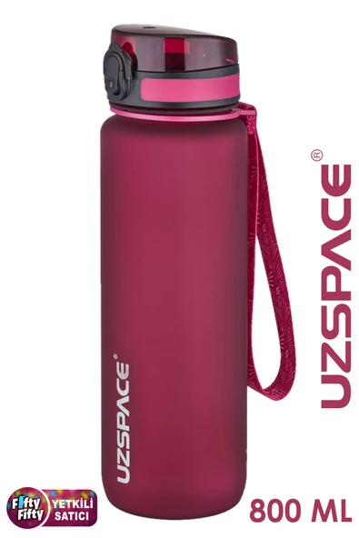Uzspace  800ml -Yeni Ebat-Boy 25 cm-Tritan Su Matarası Bpa Koku Sızdırma Yok - 9