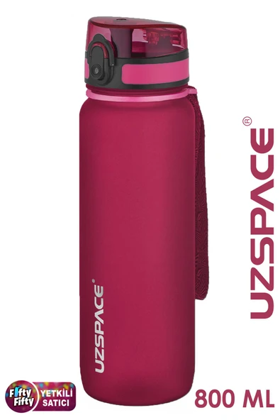 Uzspace  800 ml -Yeni Ebat-Boy 25 cm-Tritan Su Matarası Bpa Koku Sızdırma Yok - 9