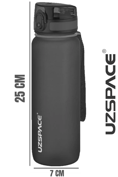 Uzspace  800ml -Yeni Ebat-Boy 25 cm-Tritan Su Matarası Bpa Koku Sızdırma Yok - 8
