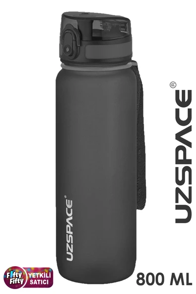 Uzspace  800ml -Yeni Ebat-Boy 25 cm-Tritan Su Matarası Bpa Koku Sızdırma Yok - 2