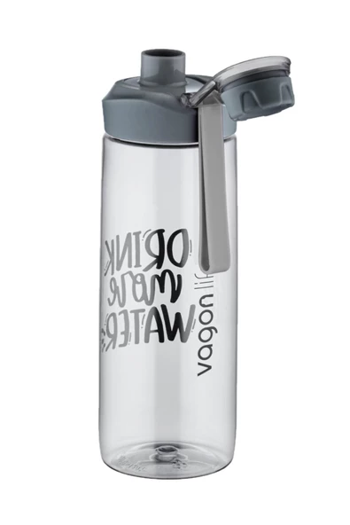 Vagonlife 720 ml Çevir Aç Kapak Tritan Su Matarası -Silikon Taşıma Askısı-Süzgeçli- - 3