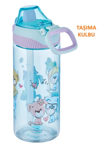 Vagonlife FiftyFifty Tritan 500 ml Silikon Pipetli Çocuk Su Matarası - 2