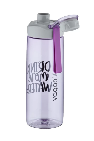 Vagonlife 720 ml Çevir Aç Kapak Tritan Su Matarası -Silikon Taşıma Askısı-Süzgeçli- - 6