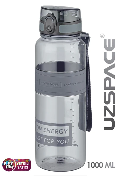 Uzspace Tritan Su Matarası 1000ml 1 Litre Büyük Boy Yenilenen Renkler - 2