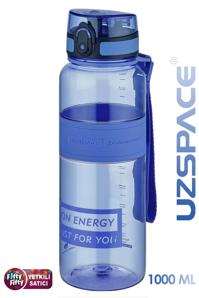 Uzspace Tritan Su Matarası 1000ml 1 Litre Büyük Boy Yenilenen Renkler - 8
