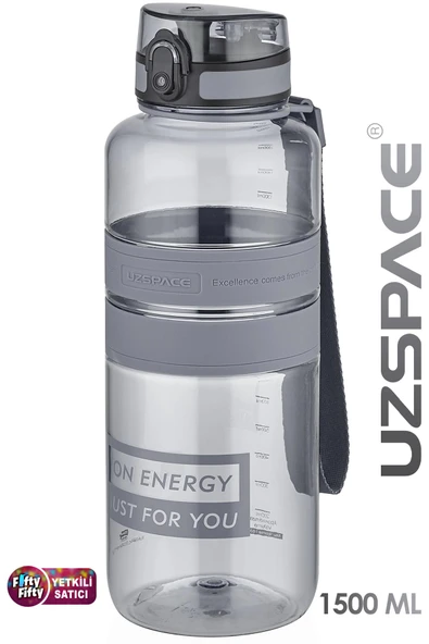 Uzspace Tritan Su Matarası 1500ml 1.5 Litre Mega Boy Yenilenen Renkler - 2