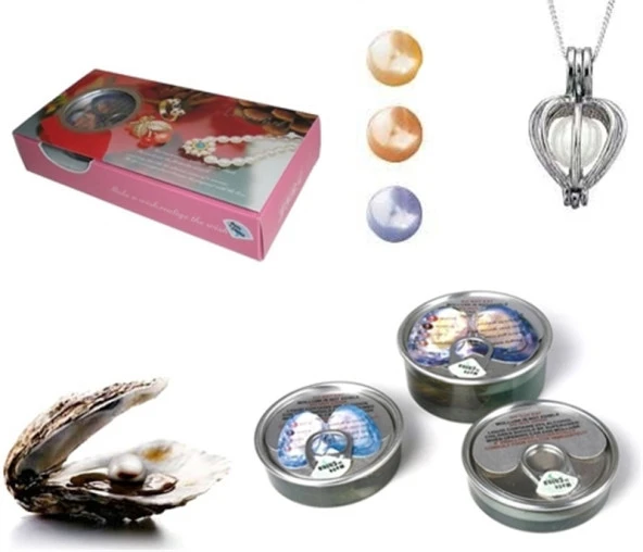 İstiridye Kabuğunda Gerçek İnci Kolye - 4