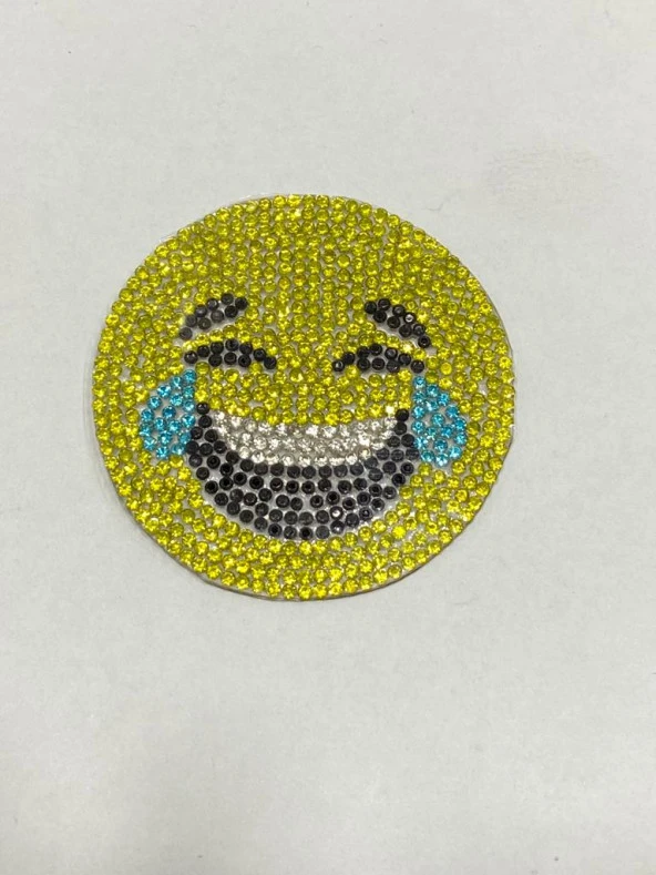 Arma / ütü ile yapışan emoji arma / taşlı emoji arma