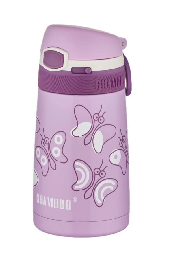 Shamobo 2Lİ SET Pipetli Çelik Termos 350ml -6 Saat Isı Yalıtımı- - 7