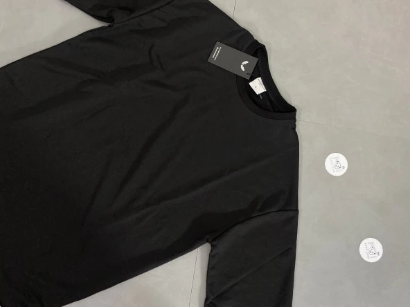 POISHOP Erkek Fakir Kol Oversize Premium Tişört - 11