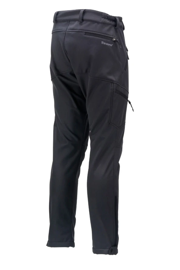 Erkek Soft Shell içi Polarlı Outdoor Antrasit Pantolon - 3