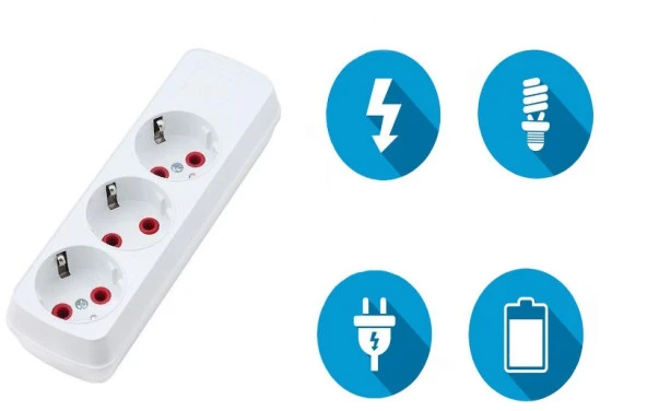 Topraklı 3lü Priz 2 Metre