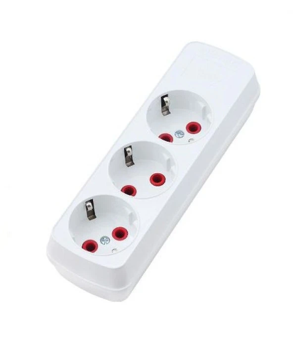 Topraklı 3lü Priz 2 Metre - 2