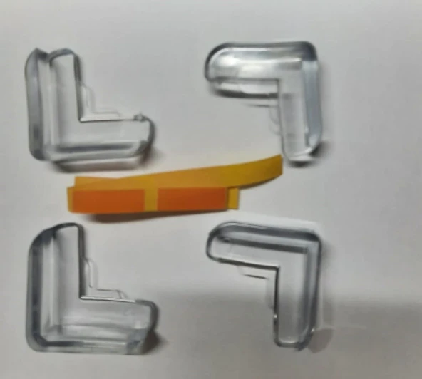 4 lü Masa Sehpa Köşe Koruyucu Silikon- Çocuk Koruma Aparatı - 4