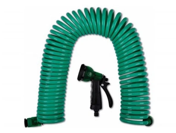 4 Fonksiyonlu 15 Metre Sulama Başlıklı Spiral Hortum - 3