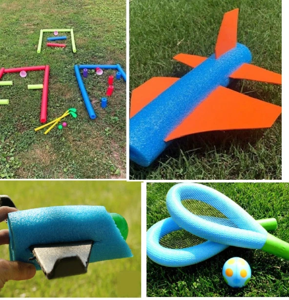 3 Adet Renkli Çocuk Aktivite Köpüğü Hayal Gücü Geliştirici Sosis Şekil Yapma Köpüğü (150 cm x 6 cm) - 5