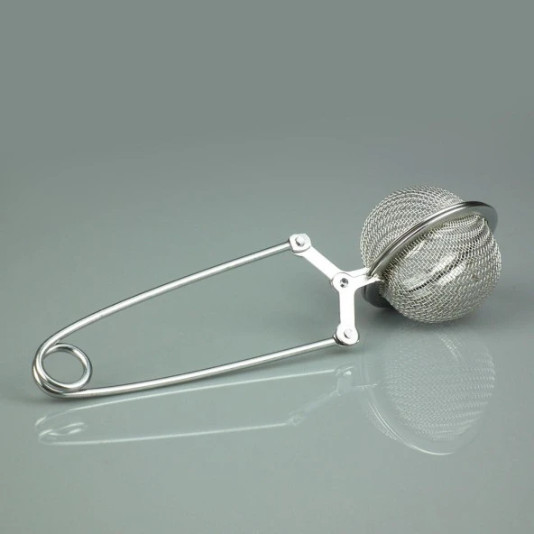 Pratik Paslanmaz Çelik Un Kakao Pudra Şekeri Eleği -Maşalı Bitki Çayı Demleme Süzgeci - Resim 2