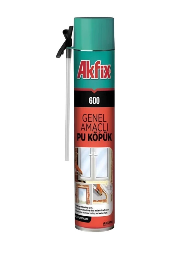 Akfix Genel Amaçlı Pipetli Pu Köpük 600 Gr