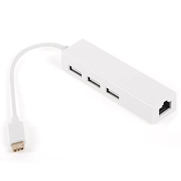 DARK USB3.1 Type-C - 3xUSB2.0HUB+ Megabit  DK-AC-U31X23L