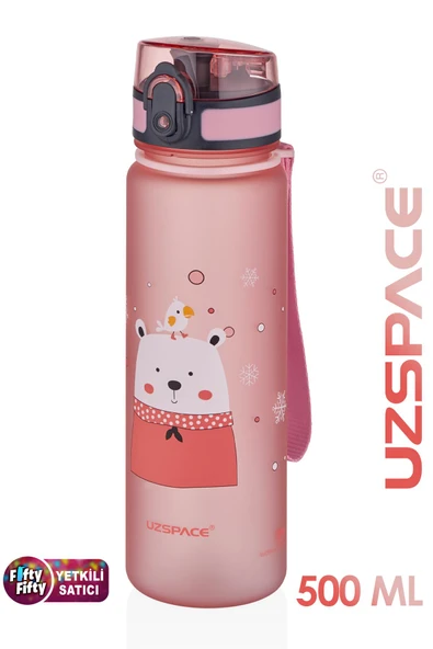 Uzspace Figürlü 500 ml Tritan Çocuk Su Matarası - 11