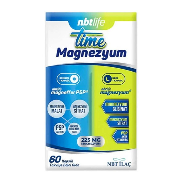 Nbt Life Time Magnezyum 60 Kapsül 8680645531019
