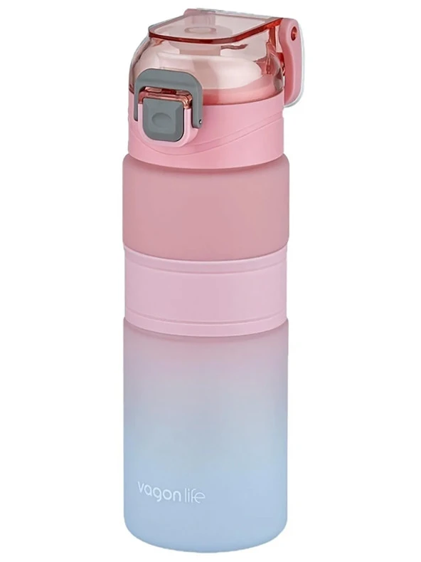 Vagon Life Tritan Matara Pembe Mavi 600 Ml VGN2226