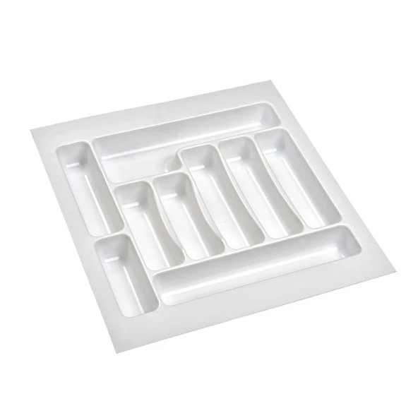 2 Adet Çekmece İçi Kaşıklık 47 x 49 cm Beyaz Mutfak Çekmece Düzenleyici - 3