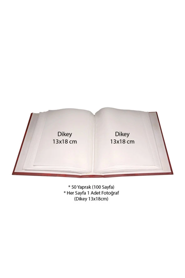 Rabsev 13x18cm 100 Fotoğraf Kapasiteli Ciltbezli Lüks Fotoğraf Albümü - 2