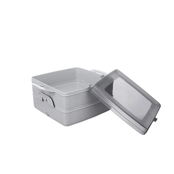 2 Katlı Kapaklı Saklama Kabı- Beslenme Kabı- Sefer Tası Diyet Kabı - Resim 3