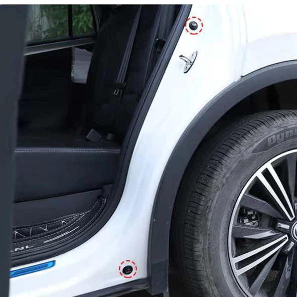 Oto Koruyucu 10 lu Ped - Araç Kapı - Bagaj - Kaput Şok Darbe ve Ses Emici Contalar - Resim 2