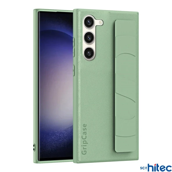 ScHitec Samsung Galaxy S24 Uyumlu Premium Case Parmak Askılı Telefon Kılıfı Yeşil - 2