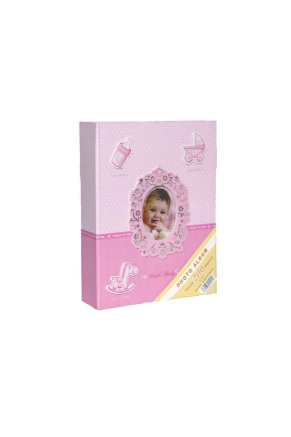 Rabsev 10x15cm 100 Fotoğraf Kapasiteli Lüks Bebek Fotoğraf Albümü - 1