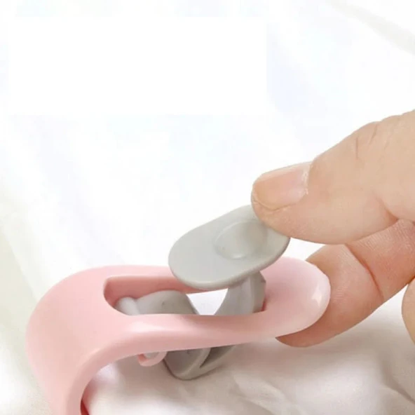 4 Adet Mandallı İğnesiz Yorgan Kılıfı Nevresim Sabitleme Klips Takımı - Resim 3