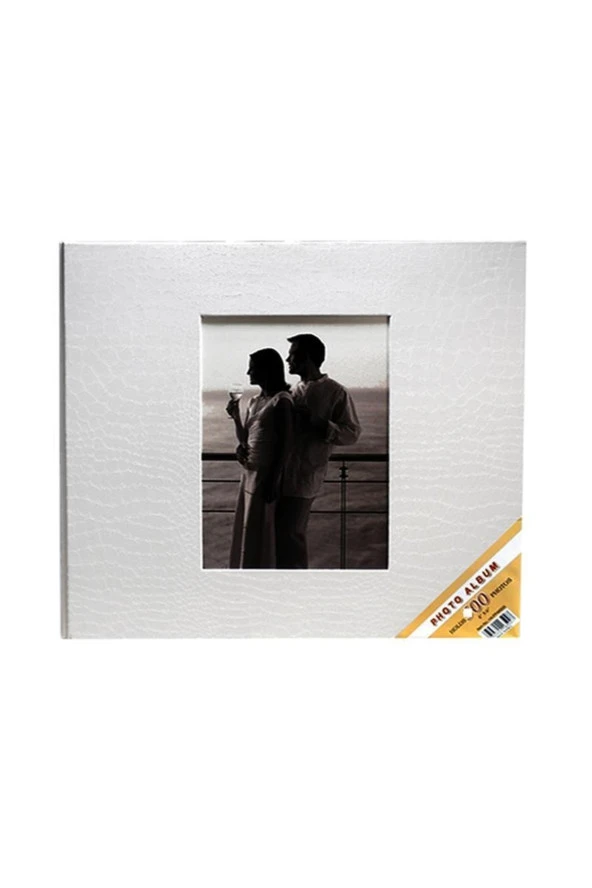 Rabsev 10x15cm 600 Fotoğraf Kapasiteli Lüks Pencereli Deri Fotoğraf Albümü