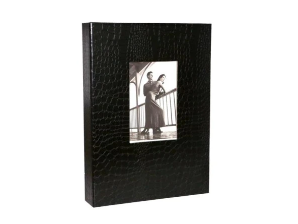 Rabsev 13x18cm 200 Fotoğraf Kapasiteli Lüks Pencereli Deri Fotoğraf Albümü