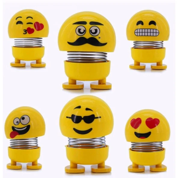 Zıp Zıp Kafalar Sevimli Kafa Sallayan Emojiler Çılgın Kafalar ürün görseli 1