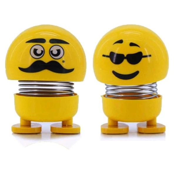 Zıp Zıp Kafalar Sevimli Kafa Sallayan Emojiler Çılgın Kafalar - Resim 4