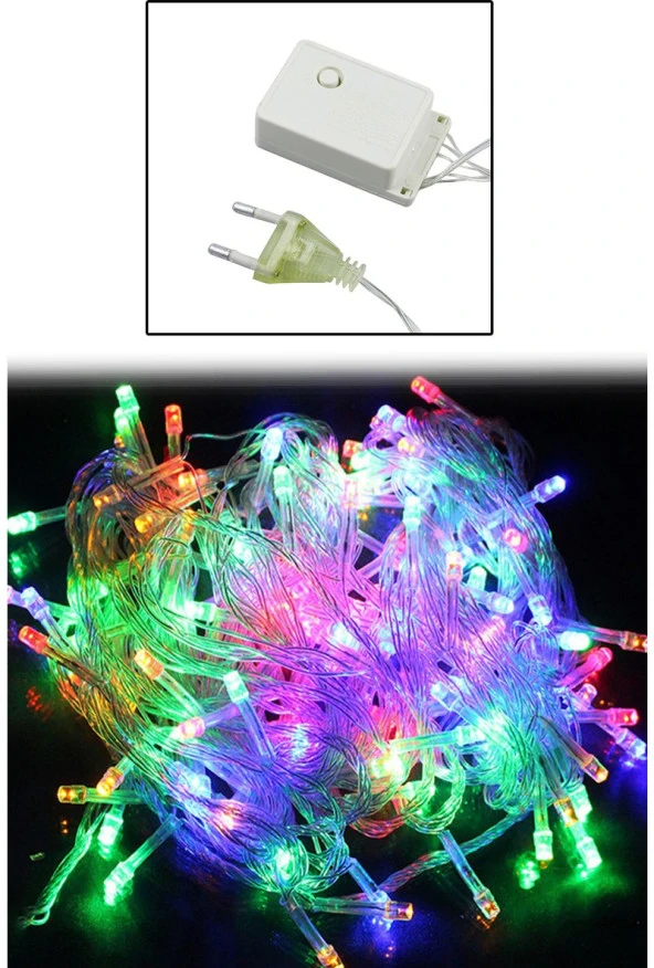 100 Ledli 8 Fonksiyonlu Dekor Lambası (10m - RGB) - 2