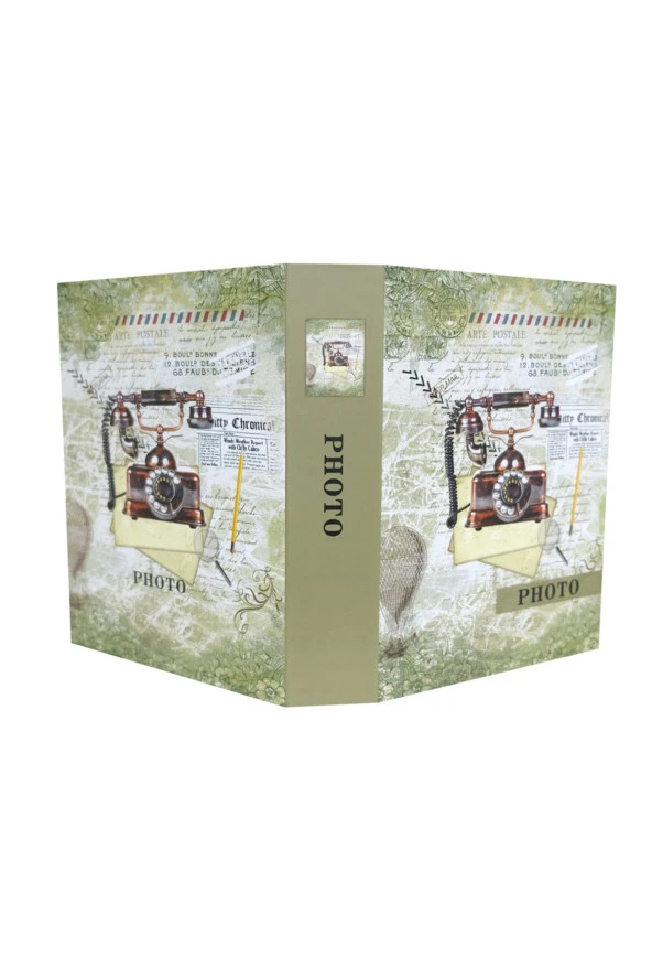 Rabsev RS4602-1 Fotoğraf Albümü 10x15cm 200 Fotoğraf Kapasiteli Telefon Desenli Anı Albümü - 3