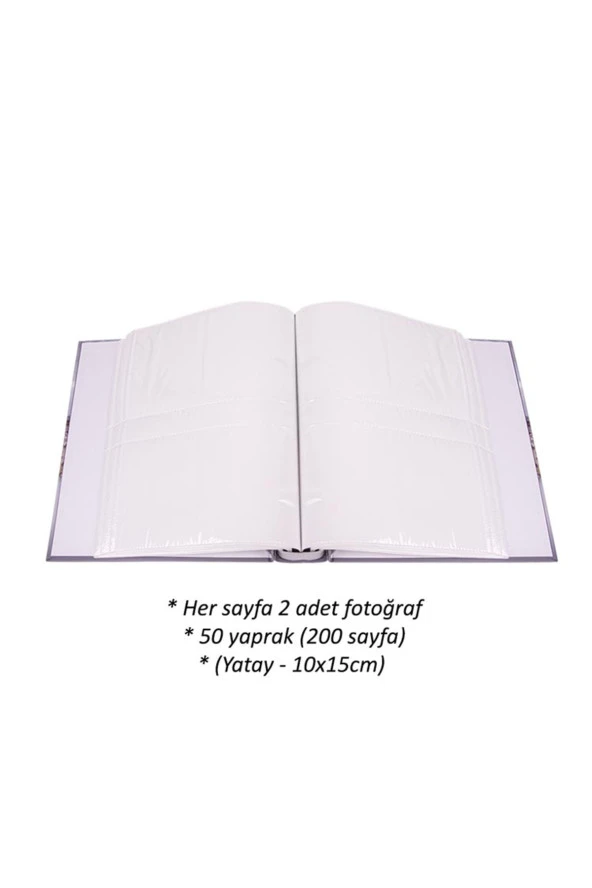 Rabsev RS038 Fotoğraf Albümü 10x15cm 200'lük Lüx Desenli Kutulu Not Yazılabilir - 4