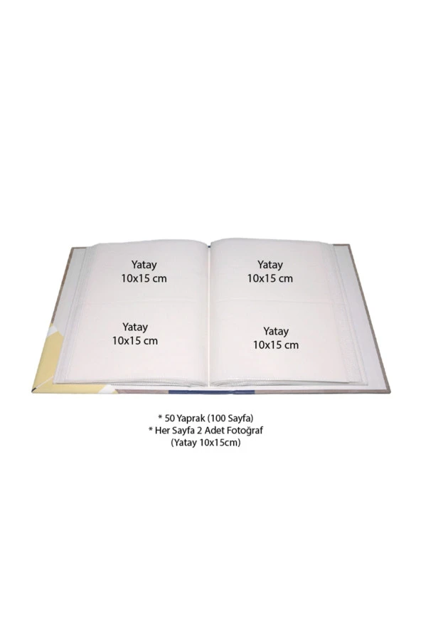 Rabsev RS4602-2 Fotoğraf Albümü 10x15cm 200 Fotoğraf Kapasiteli Saat Kulesi Desenli Anı Albümü - Resim 2