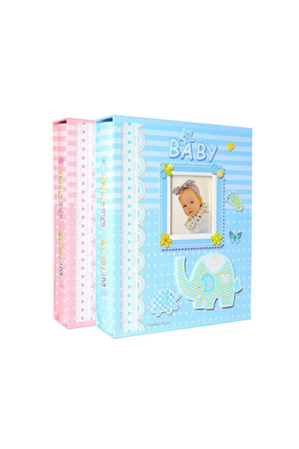 Rs031 Bebek Fotoğraf Albümü 10x15cm 200 Fotoğraf Kapasiteli Kutulu Lüx Bebek Albüm - Resim 4