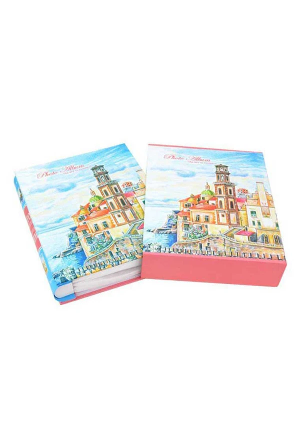 RS022 Fotoğraf Albümü 10x15cm 200 Fotoğraf Kapasiteli Yaz Esintisi Desenli Kutulu Albüm - 3