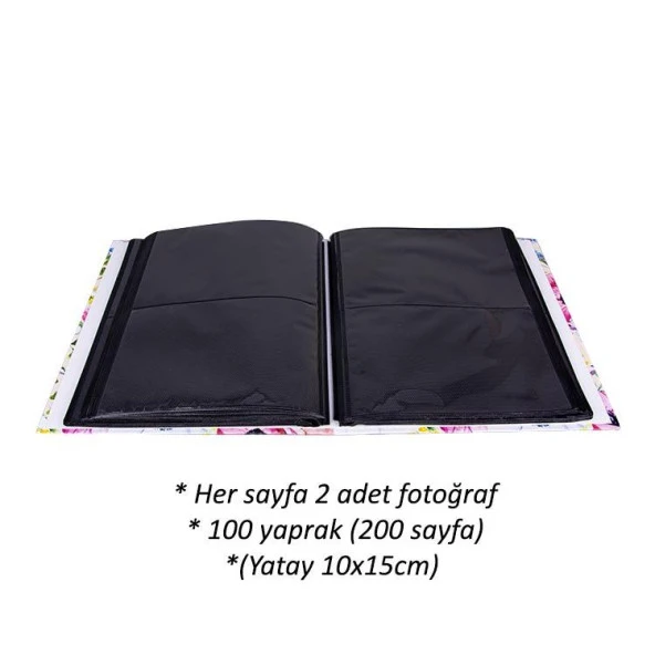 Rabsev RS306 Fotoğraf Albümü 10x15cm 200 Fotoğraf Kapasiteli İstanbul Desenli Lüks Albüm - 3