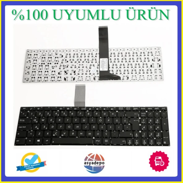 Asus P552EP Klavye Tuş Takımı Siyah TR ürün görseli 1