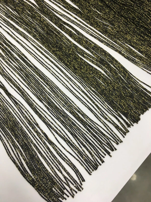 Püskül saçak Simli gold 40 cm 1 metre - 1
