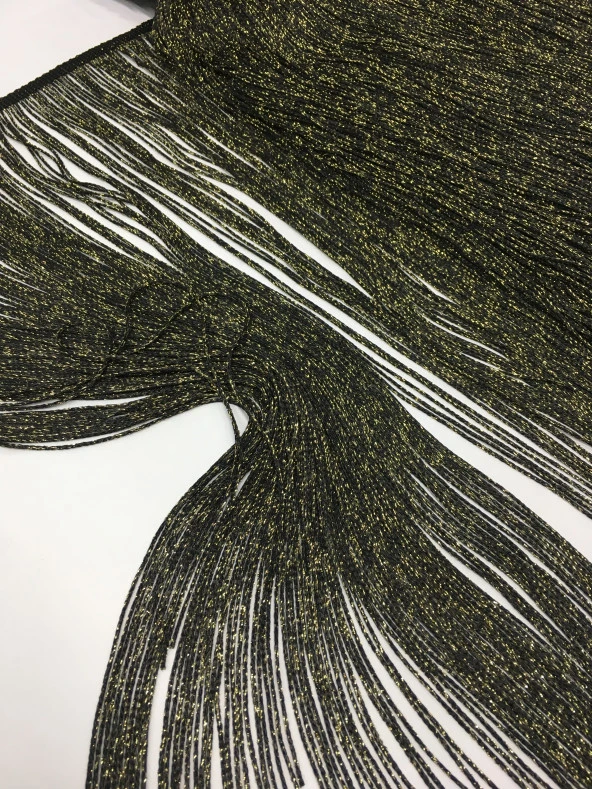 Püskül saçak Simli gold 40 cm 1 metre - 2