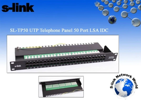 S Link Sl Tp50 50 Li Utp Portlu Telefon Paneli/S Link